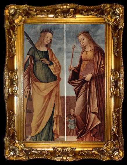 framed  CARPACCIO, Vittore St Catherine of Alexandria and St Veneranda dfg, ta009-2